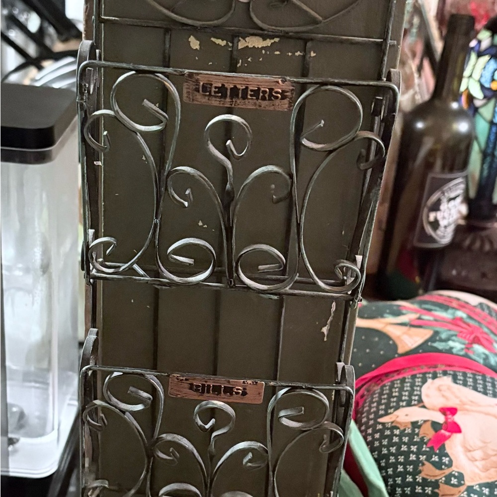 VINTAGE Metal Wire Storage Bins